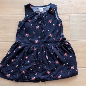 GAP Black Floral Kids Dress